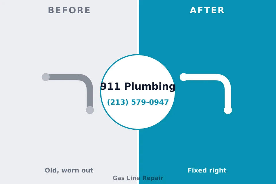 Before and after: plumbing repair Cape St. Claire, MD